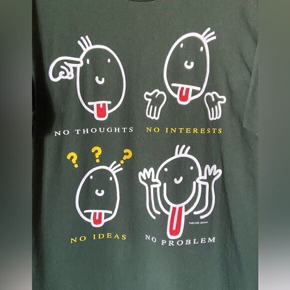 Gildan Vintage 100% Cootton Green Shirt Tees Short Sleeve Size L - Picture 5 of 5